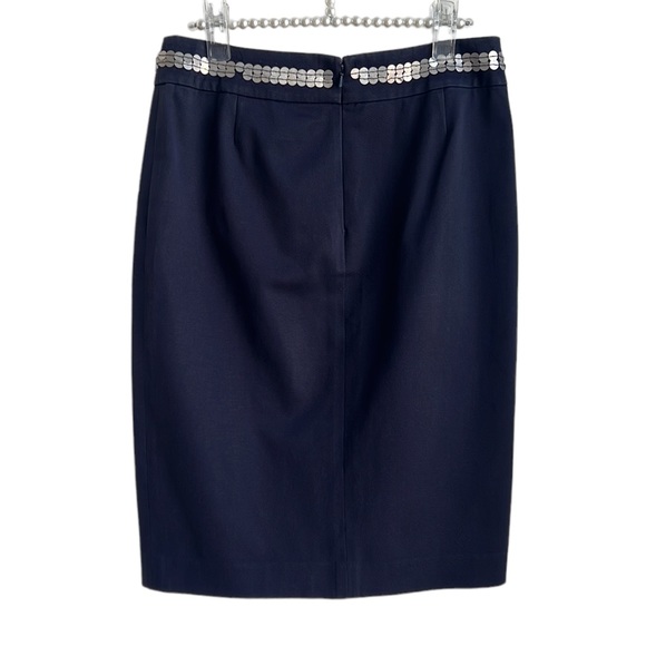 Tory Burch Navy Pencil Skirt - Picture 2 of 6